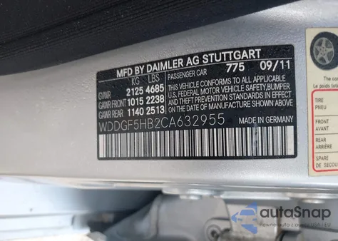 2012 Mercedes-Benz C 350 Sport из США, поврежденный, VIN WDDGF5HB2CA632955